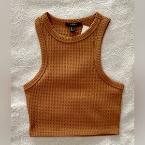 Forever 21 Women's Tan Sleeveless Top